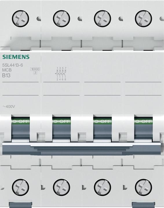 Immagine prodotto Siemens Interruttore UC B 13A 4p 400V 5SL4413-6