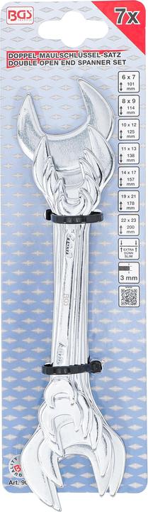 Produktbild BGS Doppel-Maulschlüssel-Satz (10 mm, 11 mm, 12 mm, 13 mm, 14 mm, 17 mm, 19 mm, 21 mm, 22 mm, 23 mm, 6 mm, 7 mm, 8 mm, 9 mm)
