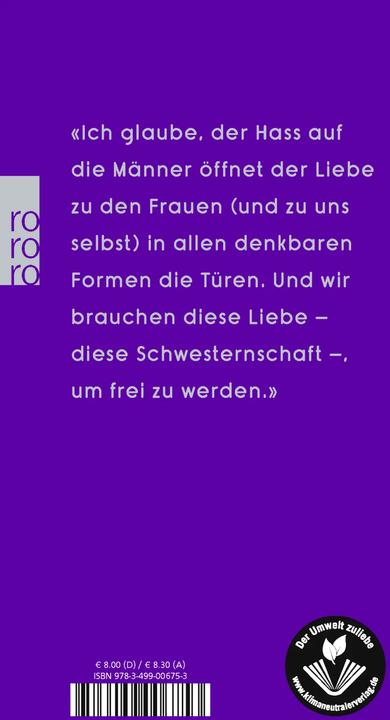 Immagine prodotto Ich hasse Männer (Tedesco, Pauline Harmange, Nicola Denis, 2020)