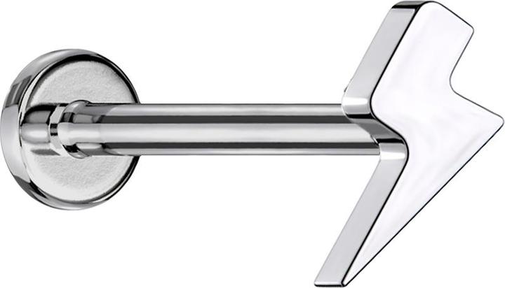 Immagine prodotto Star Piercing Micro Labret filo interno argento flash (senza ottone, Titanio)