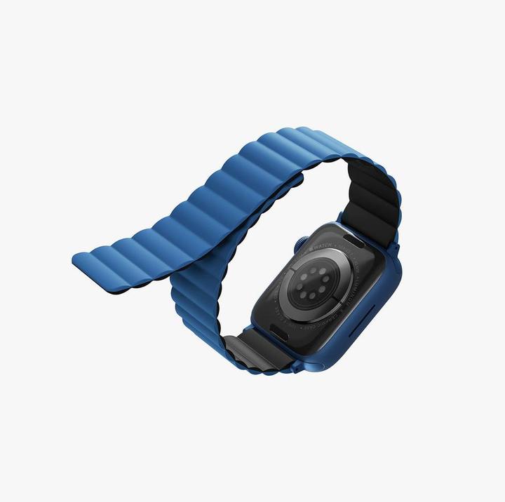 Produktbild Uniq pasek Revix Apple Watch Series 1/2/3/4/5/6/7/8/SE/SE2 38/40/41mm. Reversible Magnetic czarny-ni (38 mm, 41 mm, 40 mm, Silikon, Edelstahl)