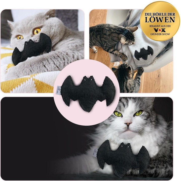 Actual product image Catlabs Cat toy Catman with valerian root, handmade (Cat ball toy)