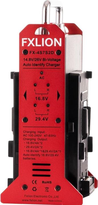 Actual product image Fxlion Double Charger V-Lock 14.8V/26V (Camera battery charger)