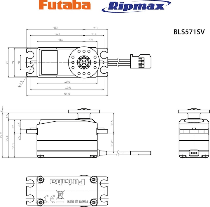 Produktbild Futaba BLS 571SV Brushless RC Car (S-Bus 2)