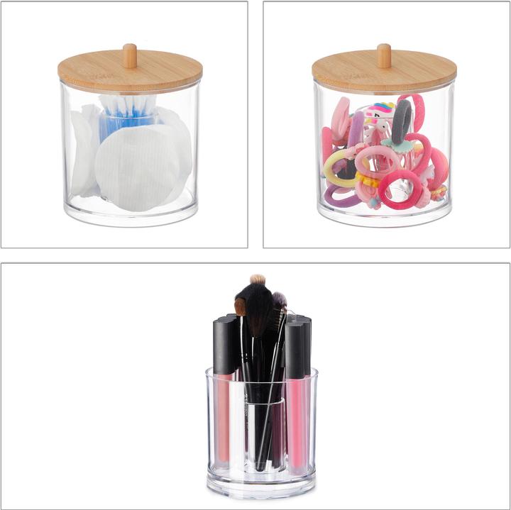 Produktbild Relaxdays Wattestäbchen Behälter