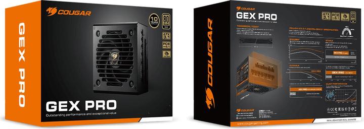 Immagine prodotto Cougar Netzteil GEX PRO 850W ATX3.1 / 80 Plus Gold / Modular (650 W)