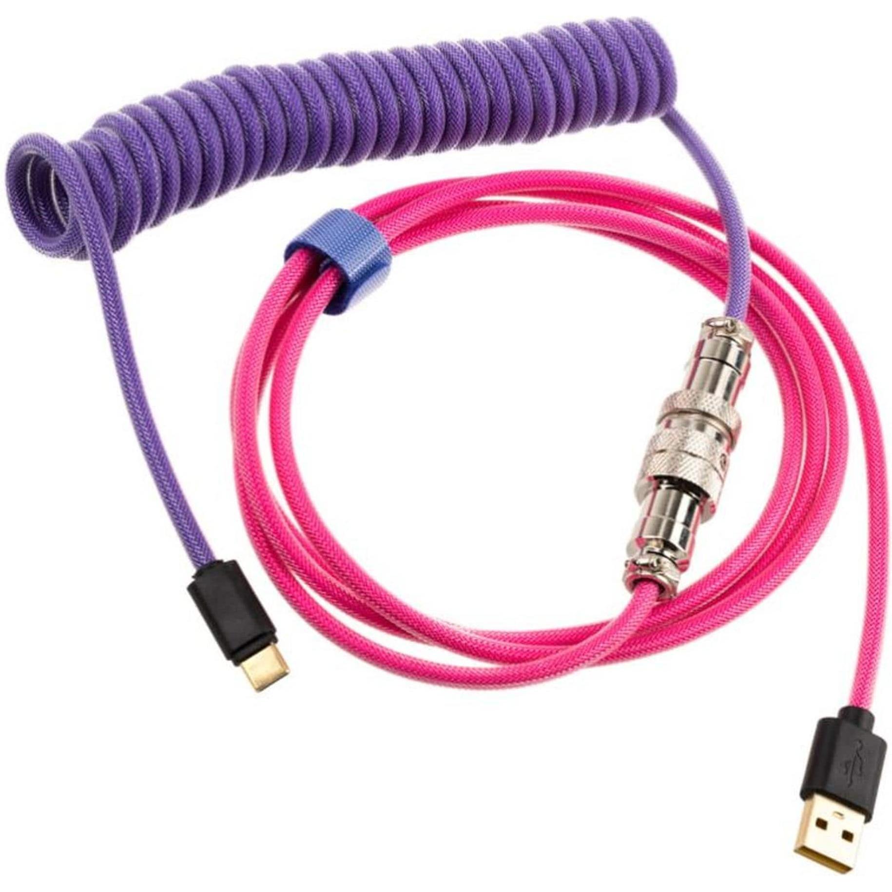 Ducky Premicord Joker Spiralkabel, USB Typ C auf Typ A (1.80 m, USB 2.0), USB Kabel