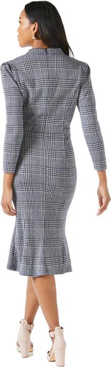 Actual product image Principles Womens/Ladies Checked Jacquard Tab Belt Midi Dress (44)