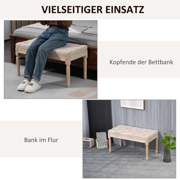 Actual product image Homcom Bed bench with button stitching (40 cm)