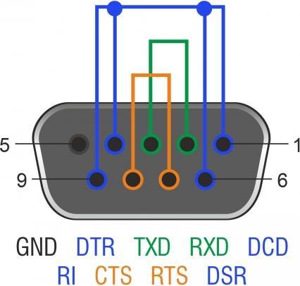 Image du produit Delock Adaptateur de bouclage RS-232/422/485 avec prise DB9 femelle