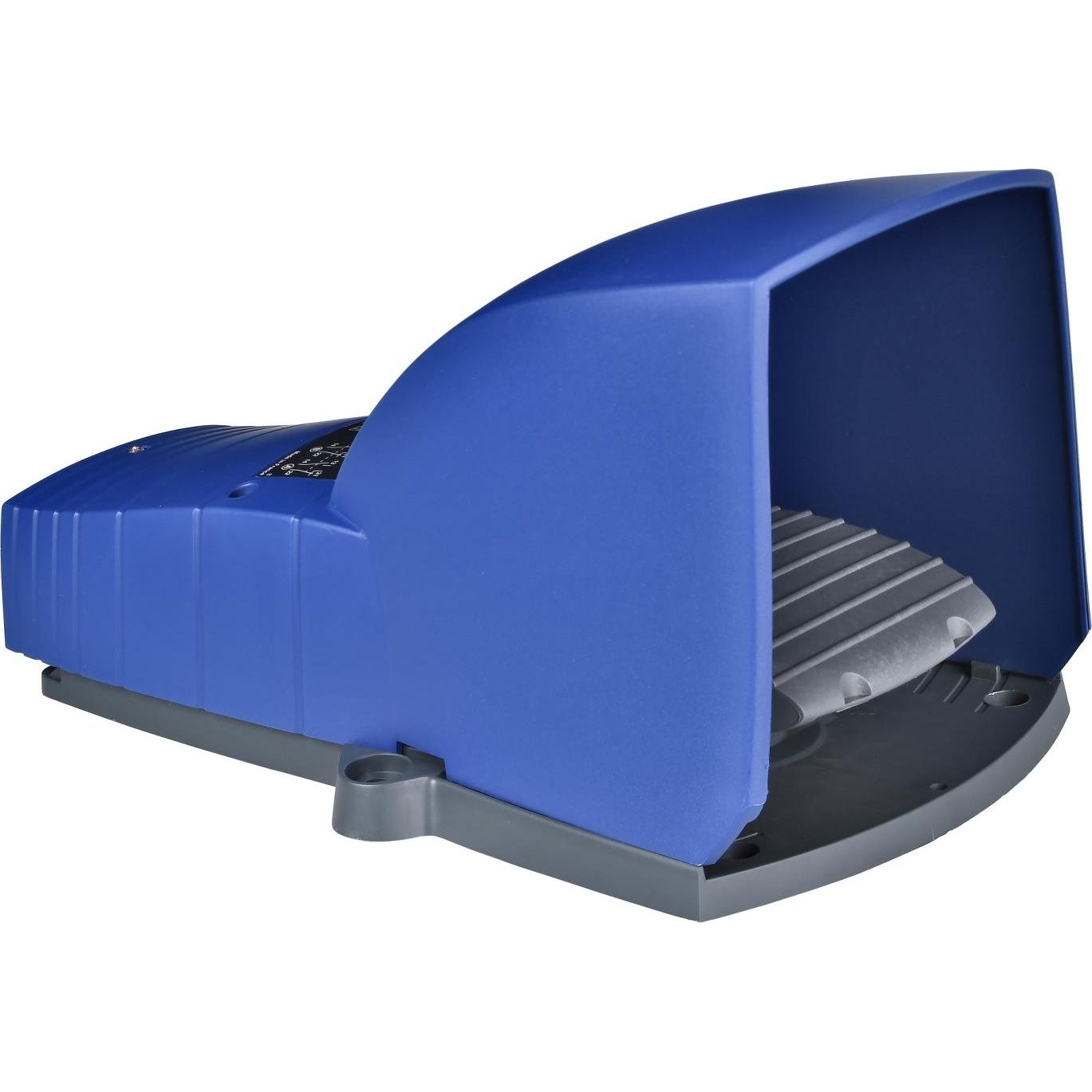 Schneider Electric Fussschalter 2Ö+2S blau zweistufig, Taster + Schalter, Blau