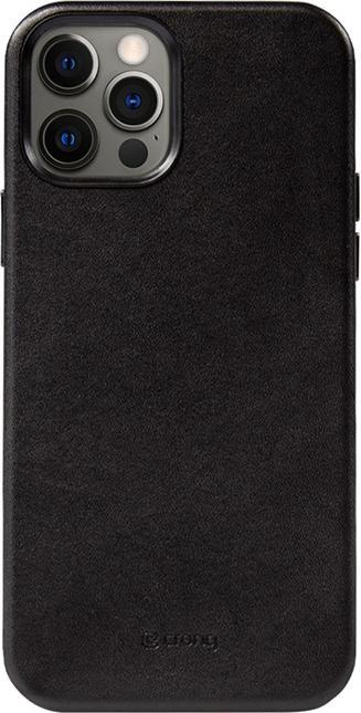 Actual product image Crong Essential Cover Magnetic - Leather Case for iPhone 12 Pro Max MagSafe (Black) (Apple iPhone 12 Pro Max)