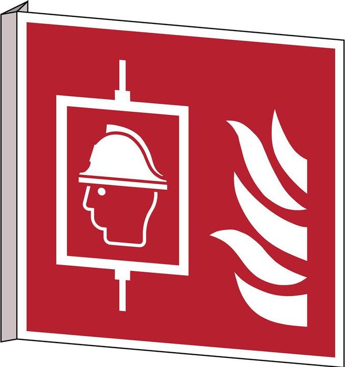 Actual product image Brady B-455, ISO safety sign - Lift for firefighting (F017), polyvinyl chloride (PVC)