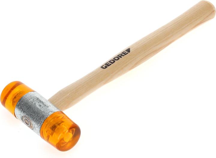 Actual product image Gedore Plastic hammer, Ø 35 mm, Replaceable heads made of cellulose acetate, Sturdy ash handle (445 g)