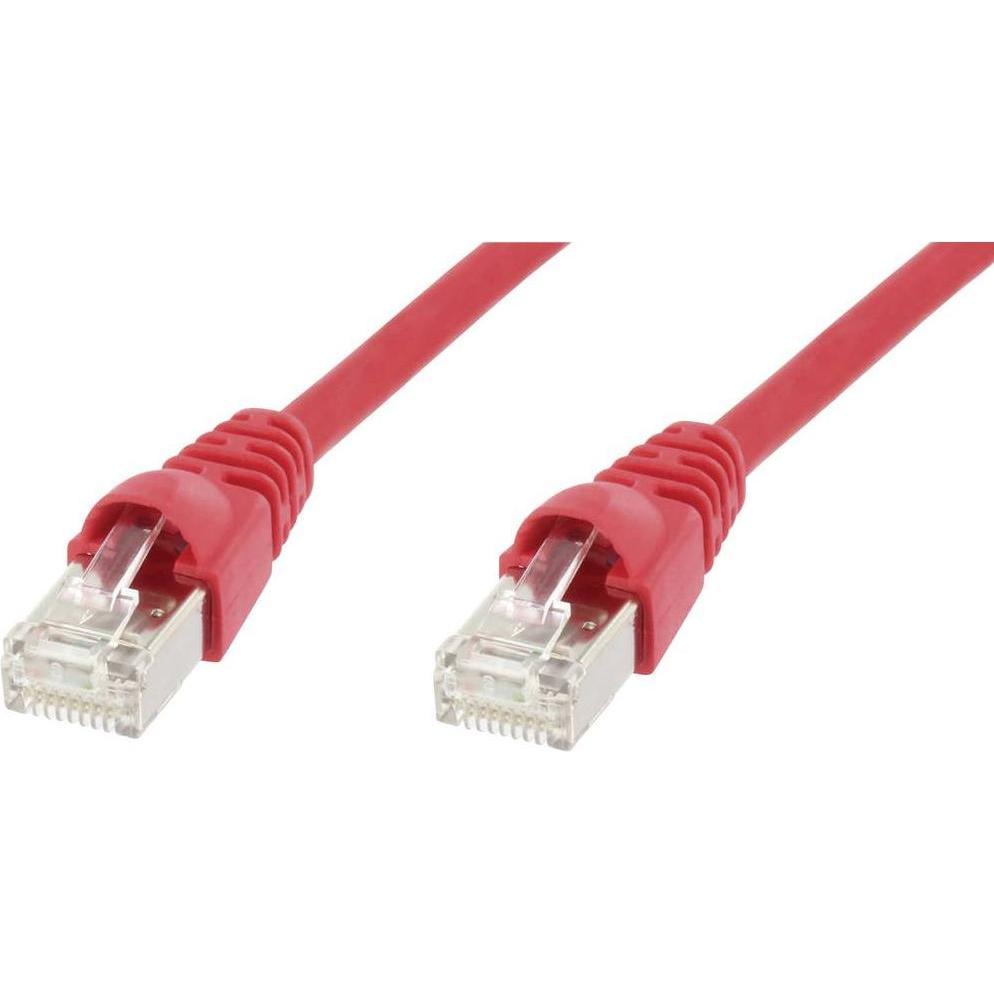 Thumbnail - Telegärtner Patchkabel, Kat.6A (tief), S/FTP, 3.0 m, rot halogenfrei, Folienpaar- und Gesamtgeflechtschirmung (S/FTP, CA...