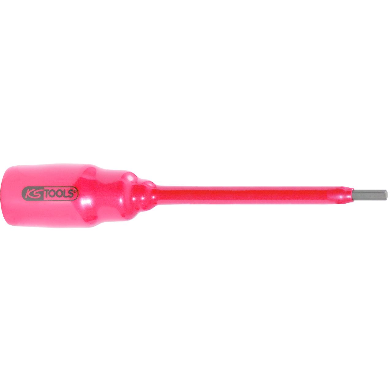 KS Tools, Steckschlüssel + Stecknuss, 1/2" Bit-Stecknuss mit Schutzisolierung (6 mm)