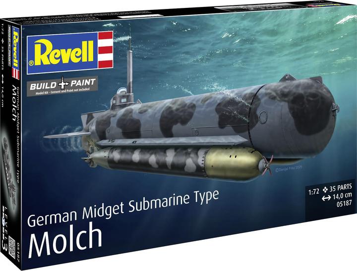 Actual product image Revell German Midget Submarine Type Molch