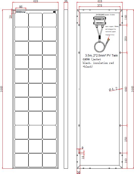Immagine prodotto Swaytronic Pannello solare (120 W, 6.50 kg)