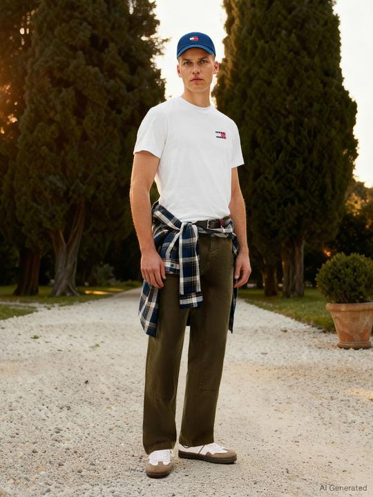 Produktbild Tommy Jeans Tjm Slim Essential Flag Tee Ext (S)