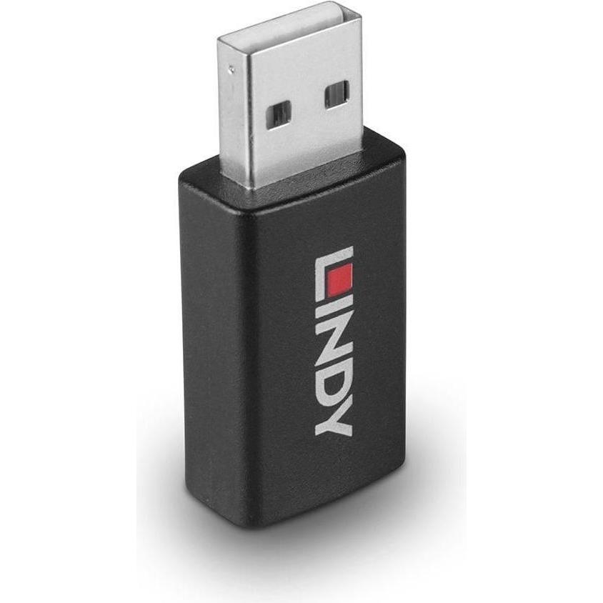 Thumbnail - Lindy USB 2.0 Typ A an A Datenblocker mit Battery Charging 1.2 USB Typ A Stecker an A Kupplung (0.01 m, USB 2.0), USB Ka...