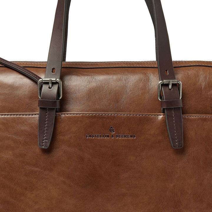 Actual product image Castelijn & Beerens Rien shoulder bag RFID protection leather 40 cm laptop compartment