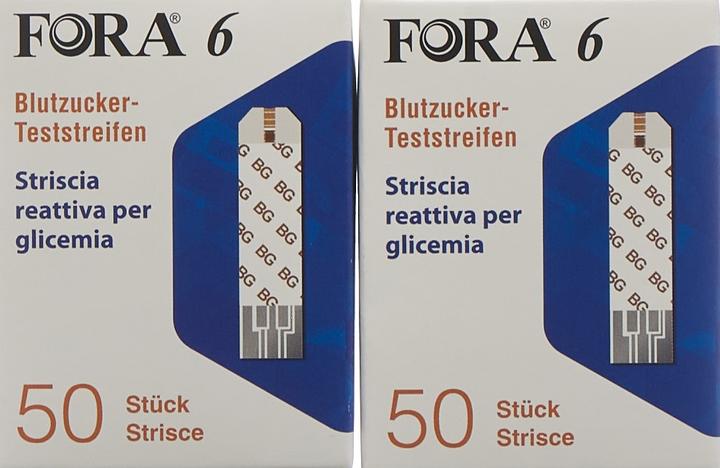 Image du produit Fora 6 Blutzuckerteststreifen (Bandelette réactive)
