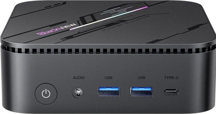 Actual product image Blackview MP100 Pro (Mini PC - i5 - 512 Go ROM, 16 Go RAM) Noir (512 GB, 16 GB, Intel Core i5-12450H, Intel Iris Graphics)