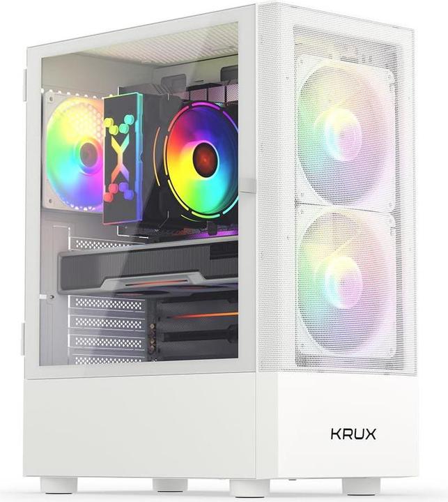 Produktbild Krux Vako White RGB (KRXD005) (ATX, mATX, Micro-ITX)