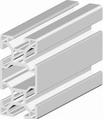 Rs Pro Alu Strebenprofil 30 x 60 mm, 6-fach Nut 8mm, Länge 2m