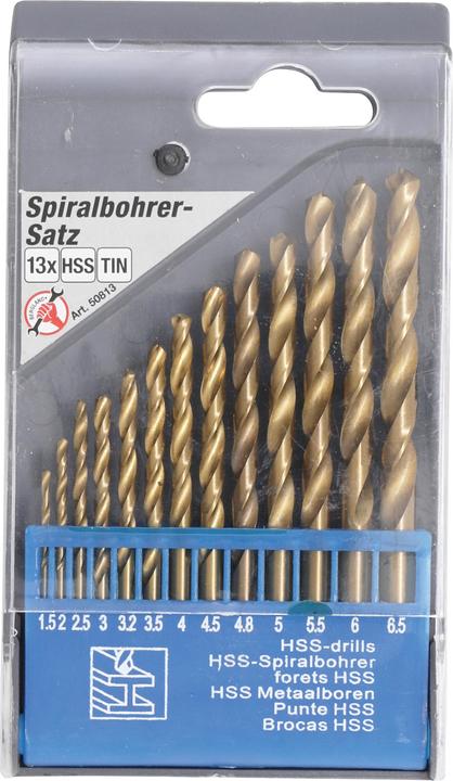 Actual product image BGS HSS Drill Set 1.5 - 6.5 mm titanium coated 13 pcs. (1.5 mm - 6.5 mm)