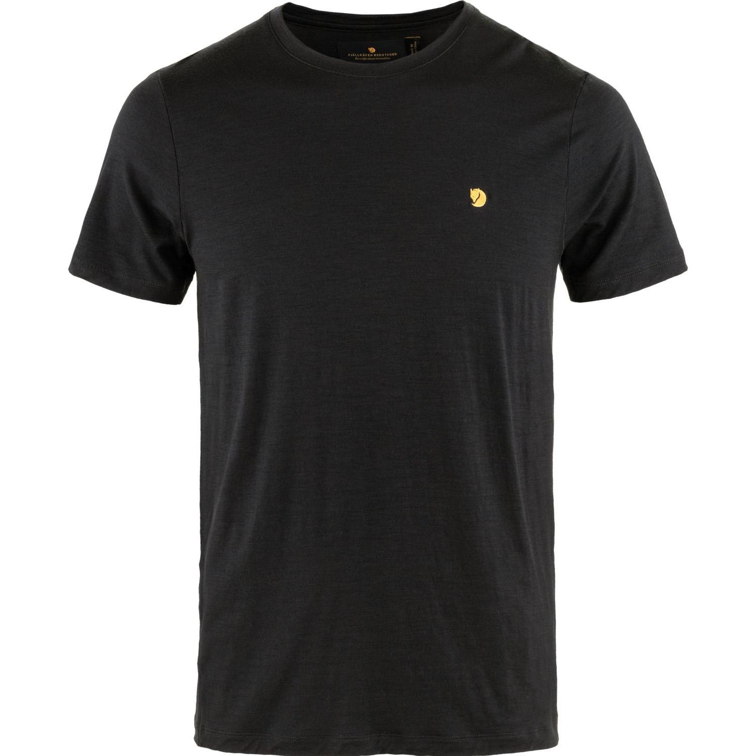 Fjällräven, Herren, Funktionsshirt, Bergtagen Thinwool S/S (L), Schwarz, L