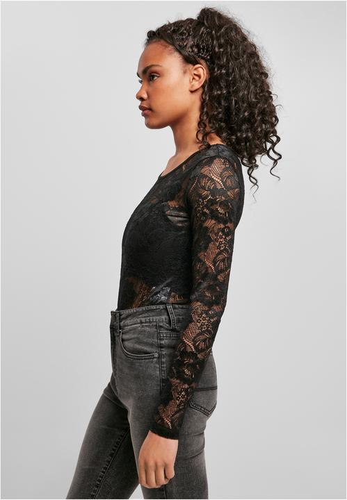 Actual product image Urban Classics Ladies Lace Longsleeve Body (XXL)