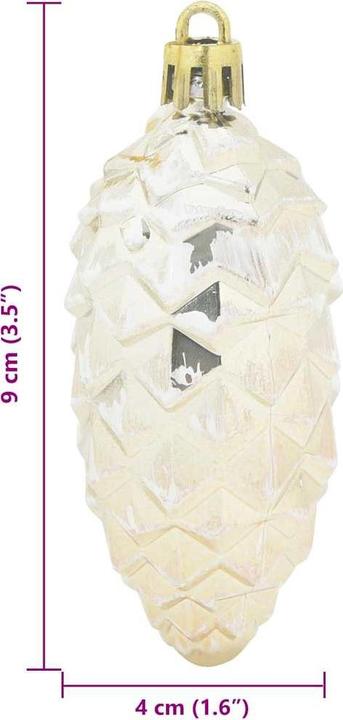 Produktbild vidaXL Weihnachtsornamente (40x)