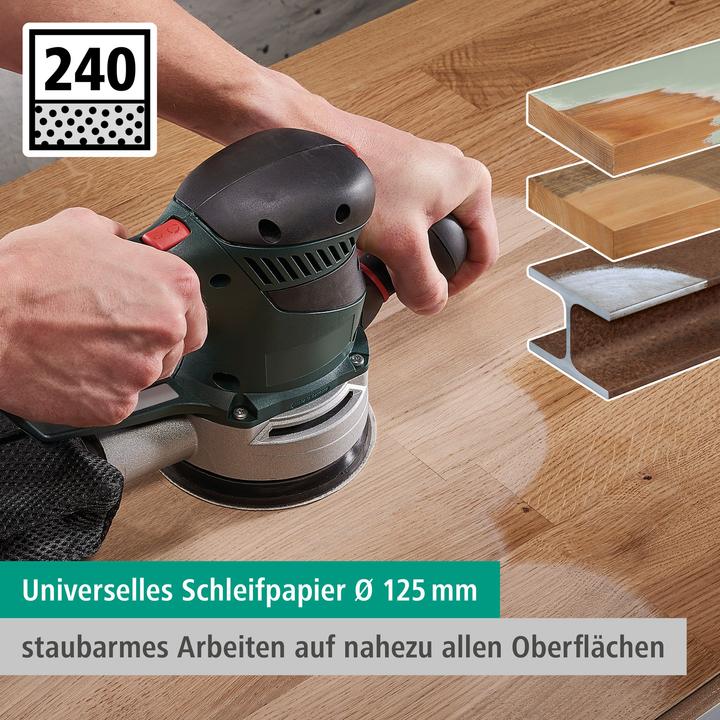 Produktbild wolfcraft 5 Haft-Schleifs. Exz. Ste K240ø125 Multi (240)