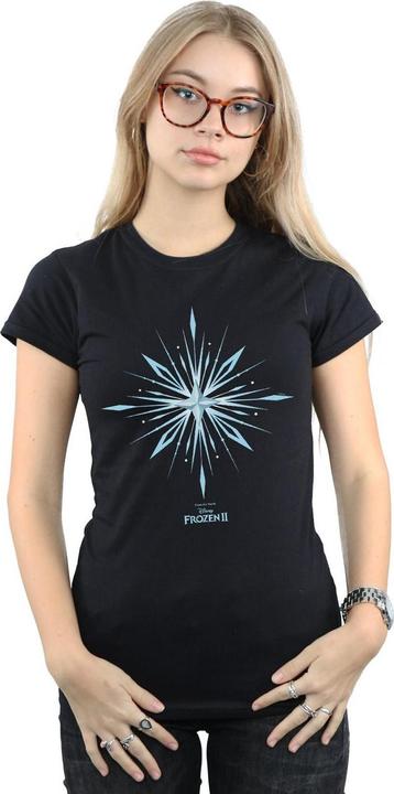 Actual product image Disney Womens/Ladies Frozen 2 Elsa Signature Snowflake Cotton T-Shirt (S)
