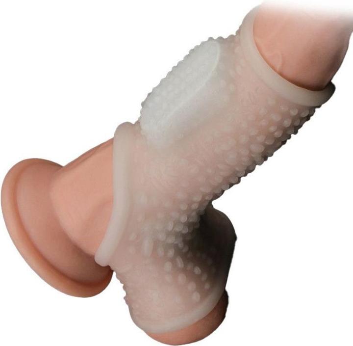 Actual product image Lovetoy Penis sheath with vibration (3.80 cm)