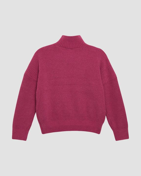 Produktbild s.Oliver Strickpullover Loose Fit Strickpullover mit Stehkragen aus Chenille-Garn (146, 152)