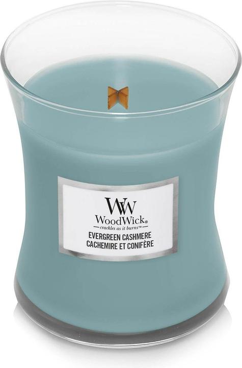 Productafbeelding WoodWick Evergreen Cashmere Medium Pot Geurkaars (275 g)