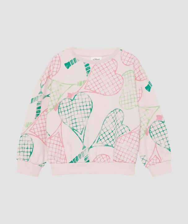 Produktbild s.Oliver Sweatshirt Sweatshirt mit All-over-Print (98)