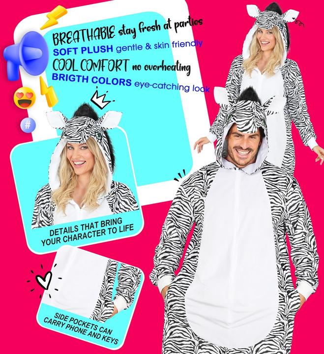 Immagine prodotto Widmann Zebrañonesie Plüschkostüm