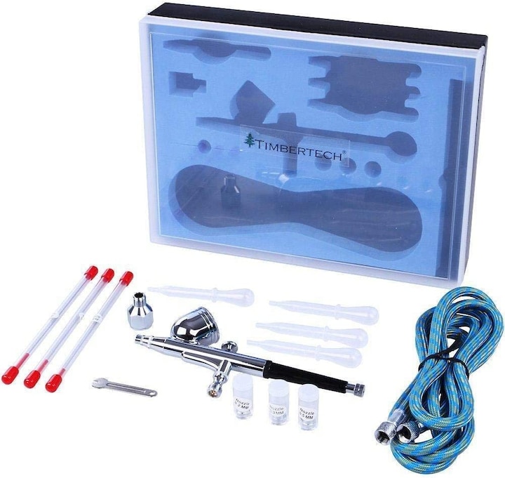 Actual product image Timbertech Airbrush set with compressor