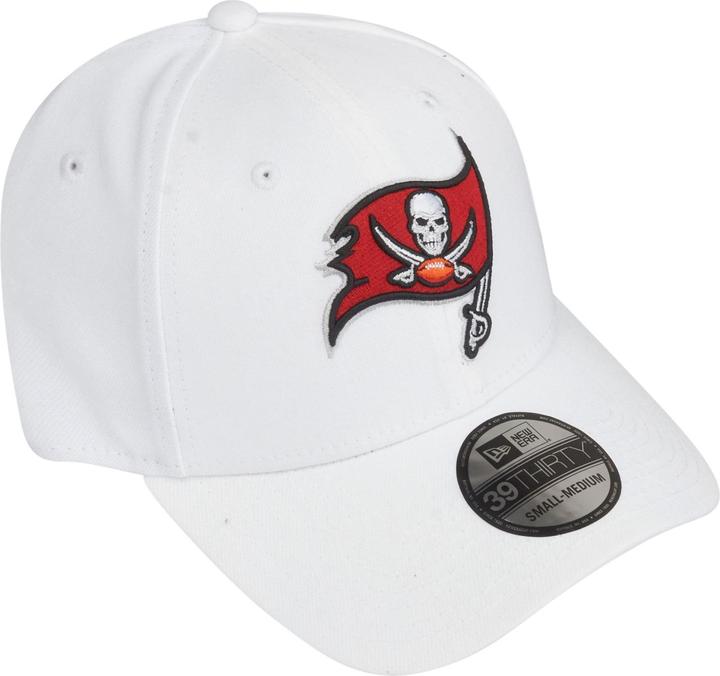 Produktbild New Era 39Thirty Cap - Tampa Bay Buccaneers weiss - M/L (M/L)