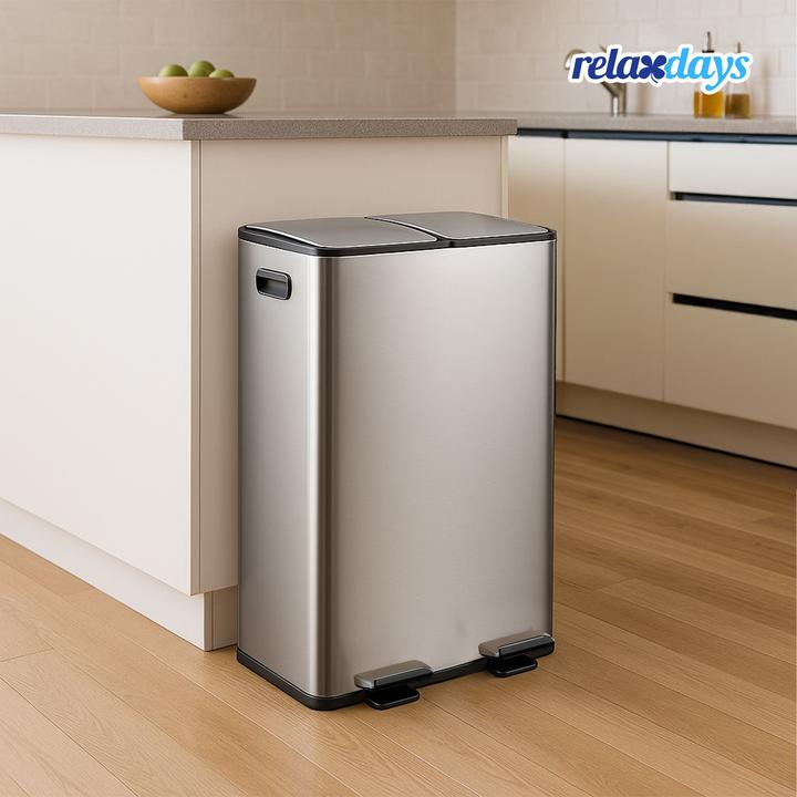 Produktbild Relaxdays Mülleimer Küche 2x 30 Liter (60 l)