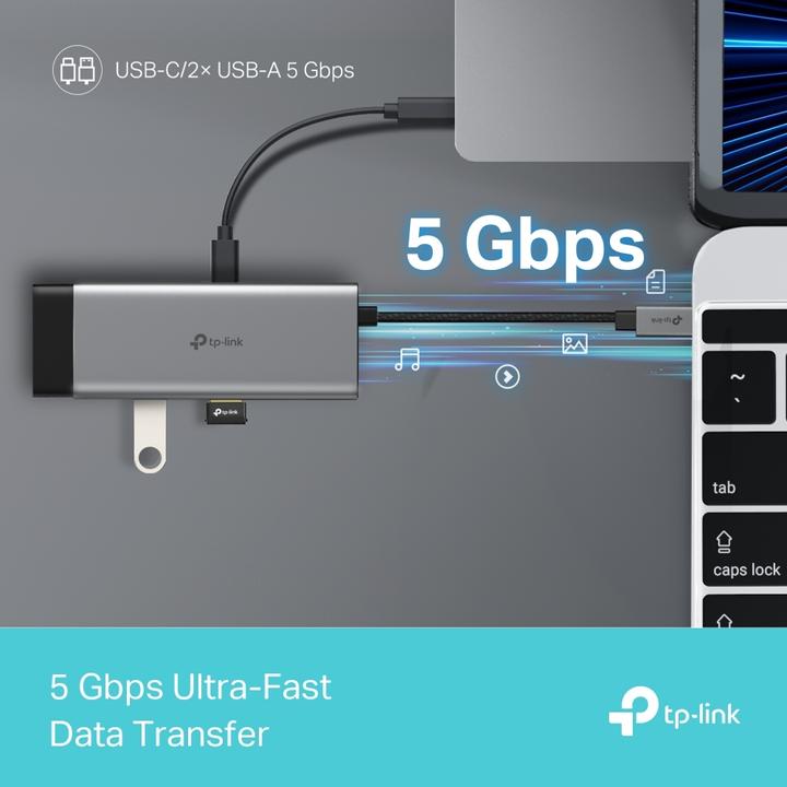 Produktbild TP-Link USB TYPE-C 5-PORT HUB (USB-C, 5 Ports)
