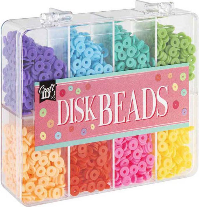 Actual product image Grafix Craft ID - Disc beads 6 mm - 8 colours (CR1401/GE)