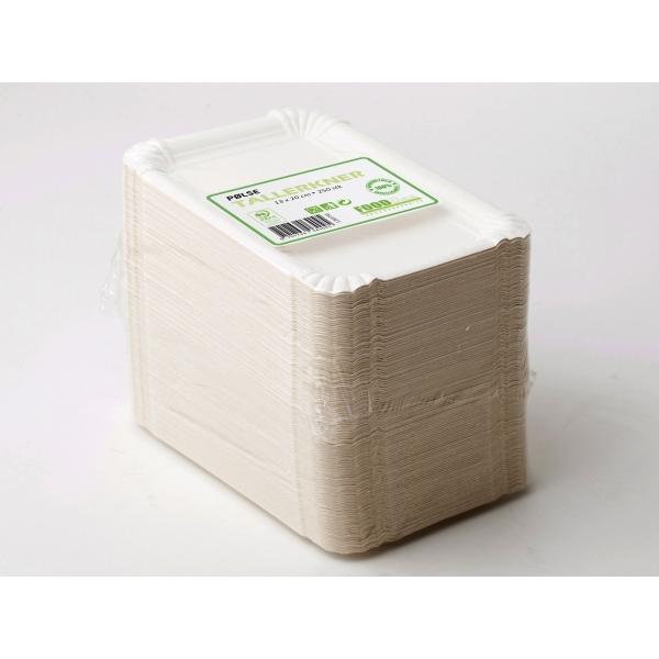 FoodLine, Servietten, Pølsebakke pap 130x200 mm hvid - (250 stk.) (250 x)