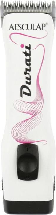 Actual product image Kerbl Akkuschermaschine Durati, weiss/schwarz mit pinkem Aufdruck, 1 Akku (Cat, Dog, Vault)