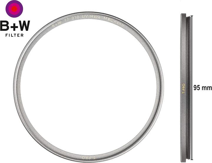 Image du produit B+W T-Pro 010 UV-Haze MRC nano 95mm (95 mm, Filtre UV, Filtre de protection, 95 mm)