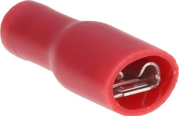 Actual product image RS PRO Red crimp shrouded receptacle, 4.8/0.5mm