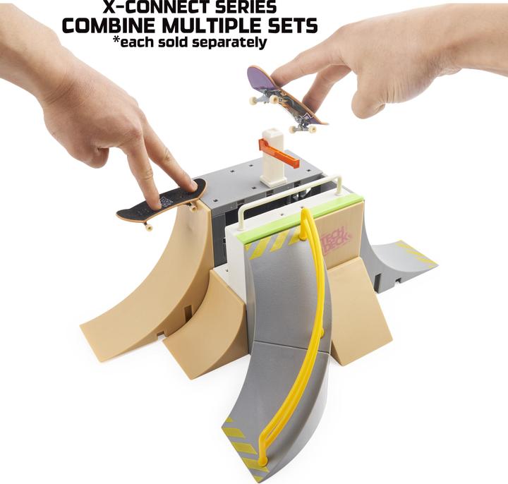 Immagine prodotto Spin Master Deck, Sk8 Garage X-Connect Park Creator, set di rampe personalizzabile e costruibile con speciali